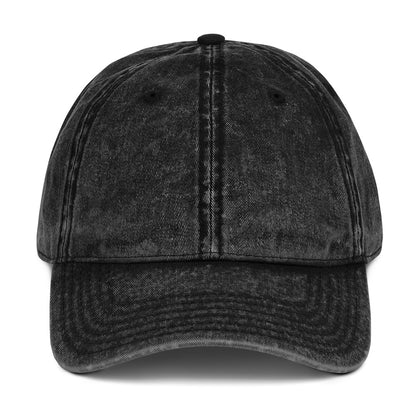 black embroidered cap