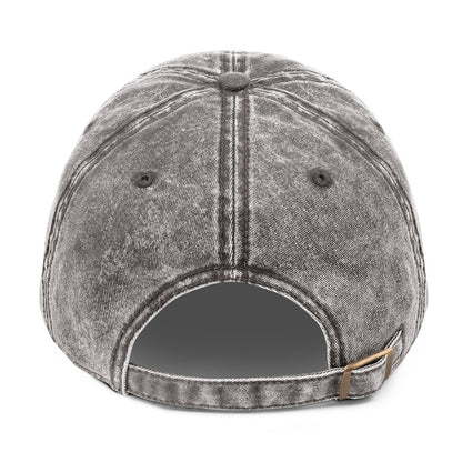 grey embroidered cap