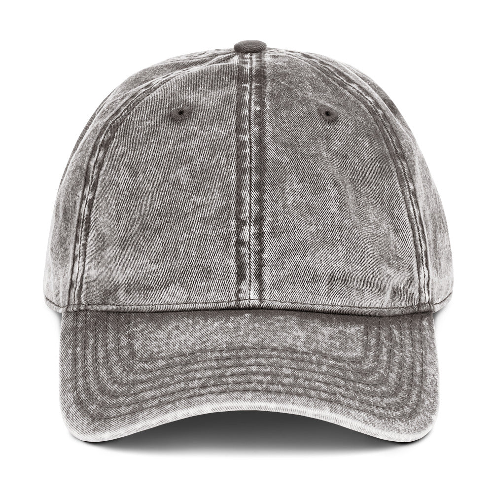 grey embroidered cap