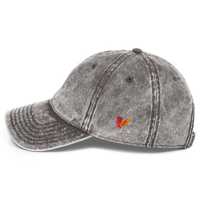 grey embroidered cap